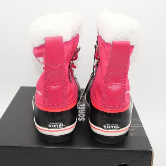 NEW Sorel YOUTH Yoot Pac TP Waterproof Boots Youth Girls Size 7 Rose Pink - Picture 4 of 9